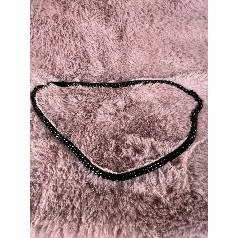 3.5mm Cuban Link Chains For Mens,Tone Black /14k Gold Plated Stainless Steel 26